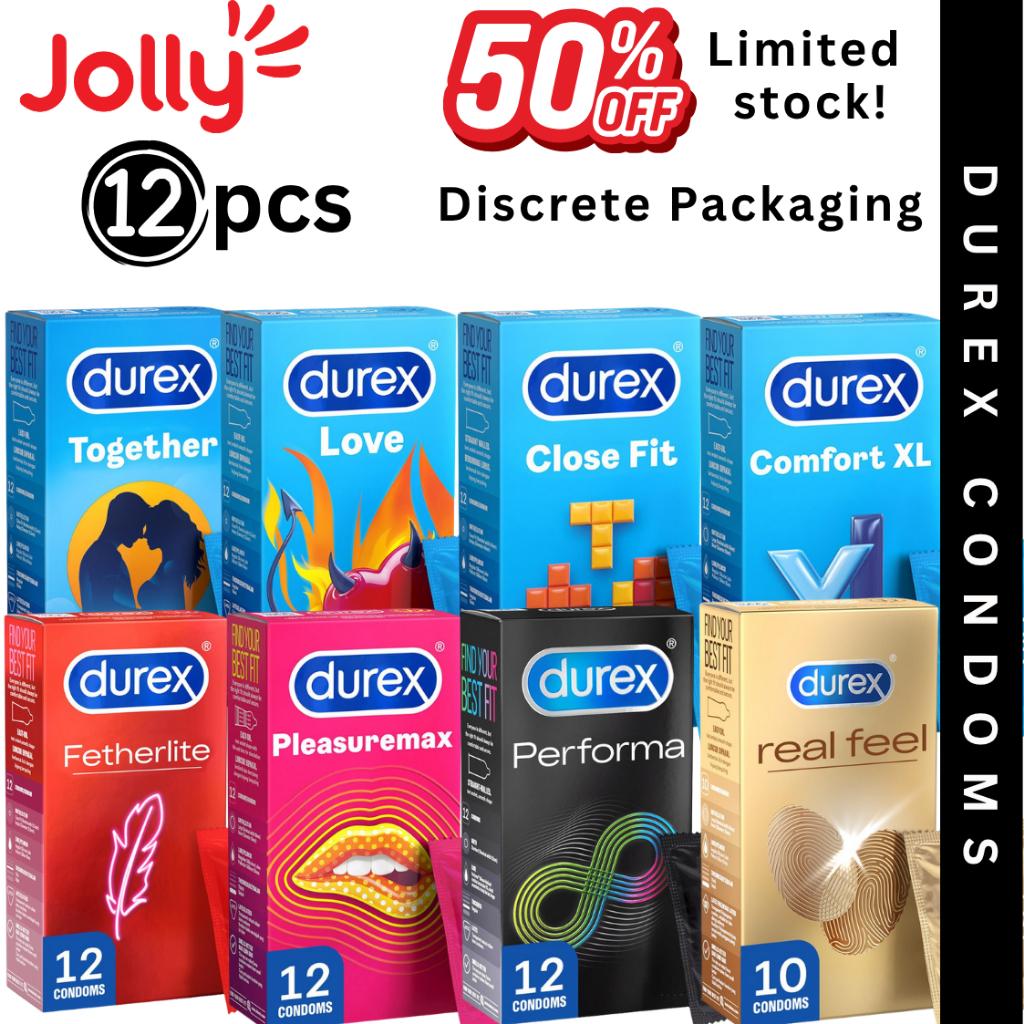 Durex Condoms 12 Pcs | Closefit Comfort Fetherlite PleasureMax Invisible ExtraSafe Performa | Jollysg.com
