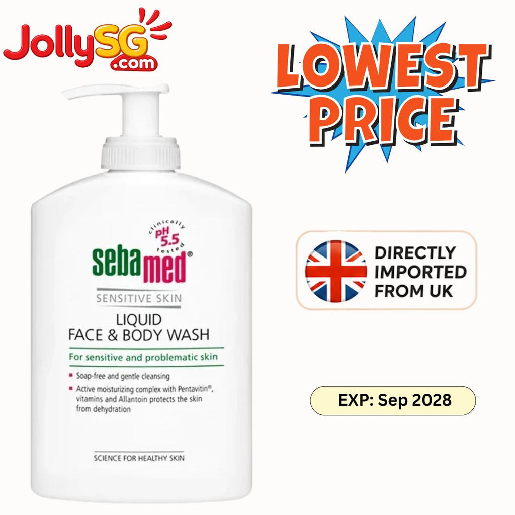 Sebamed Liquid Face & Body Wash 1L / Refill Pack 1L | Jolly