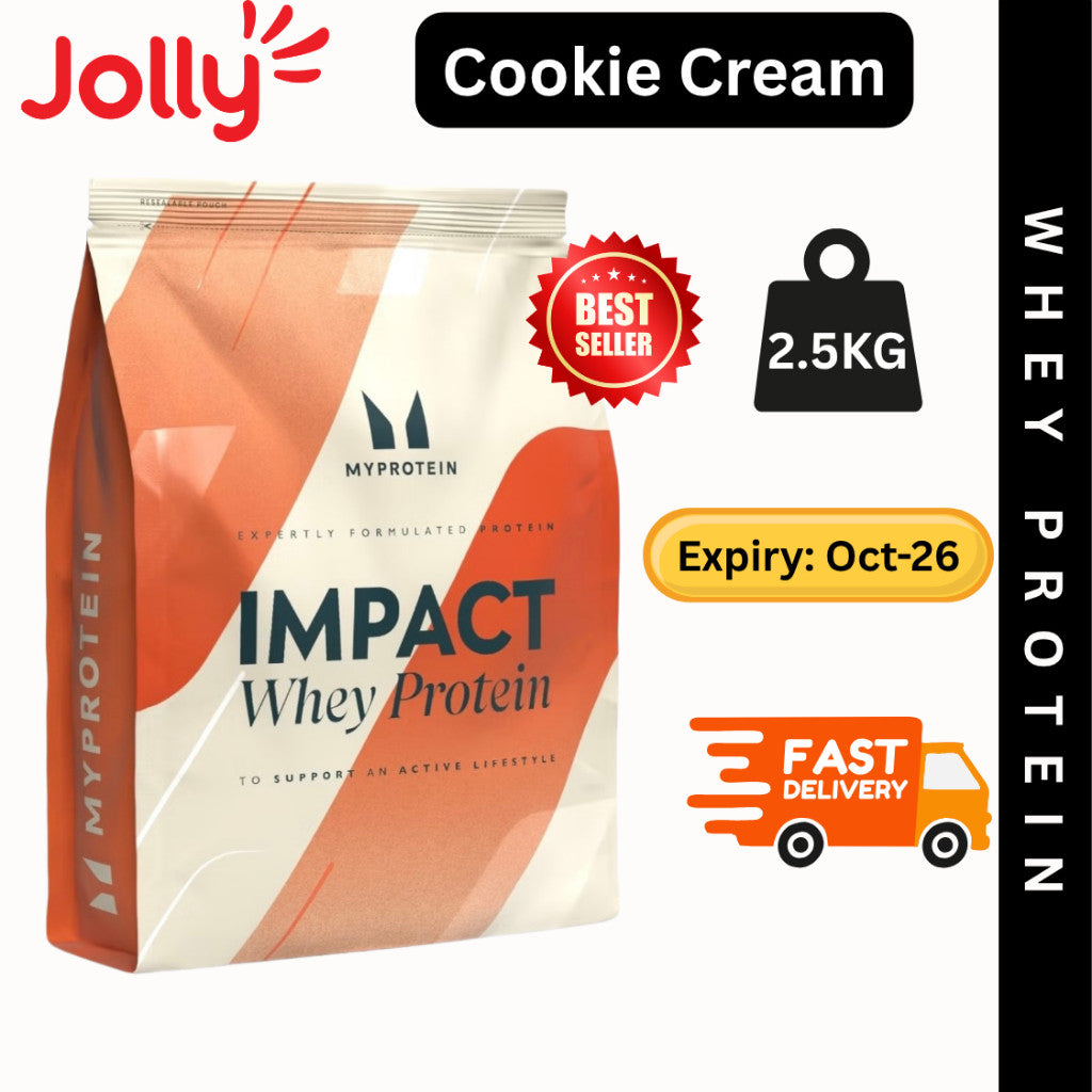 Myprotein Impact Whey, Whey Protein Powder 1kg 2.5kg | Jollysg.com
