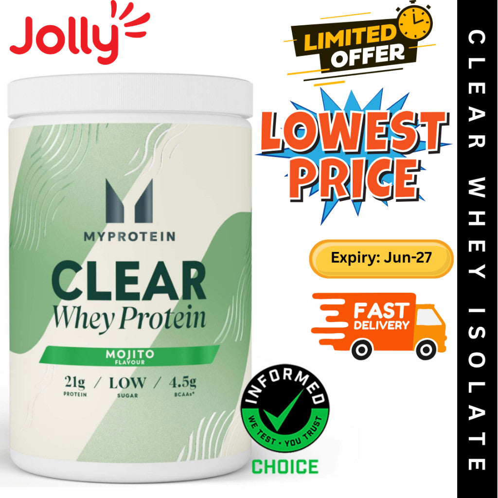 Myprotein Clear Whey Isolate Protein, Vegetarian, 20 servings, 500gm | Jolly