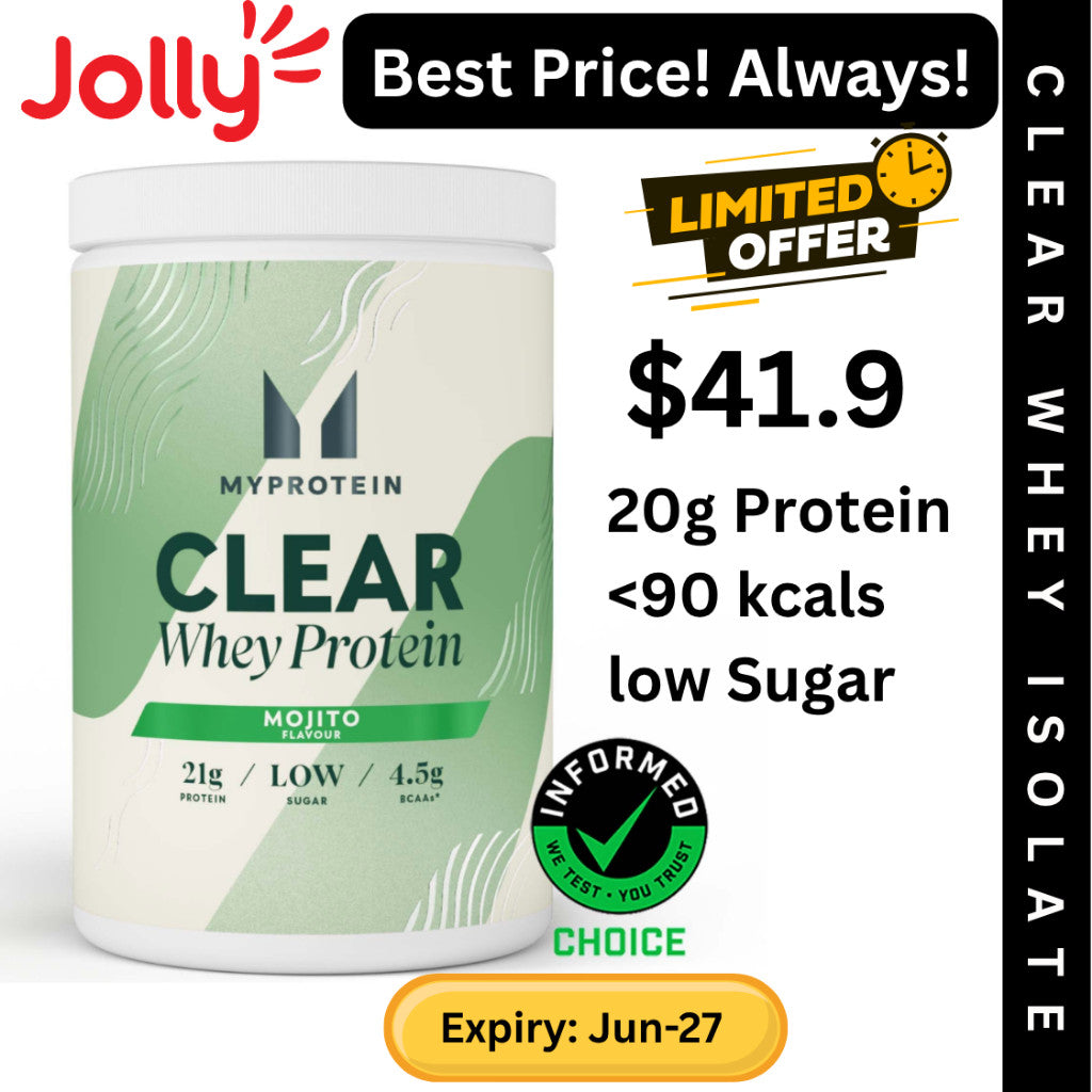 Myprotein Clear Whey Isolate Protein, Vegetarian, 20 servings, 500gm | Jolly