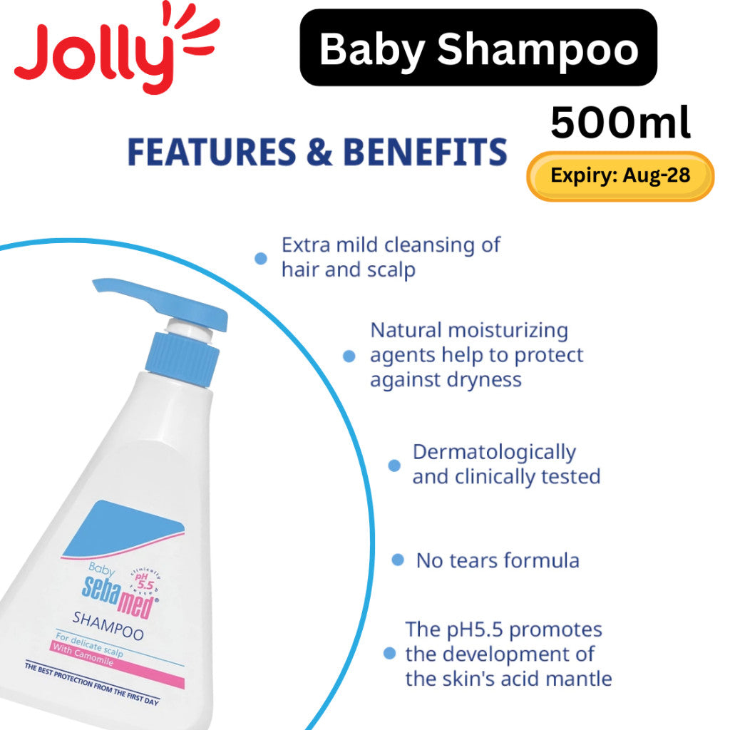 Sebamed Baby Gentle Wash and baby shampoo 200ml 500ml 1000ml | Jolly