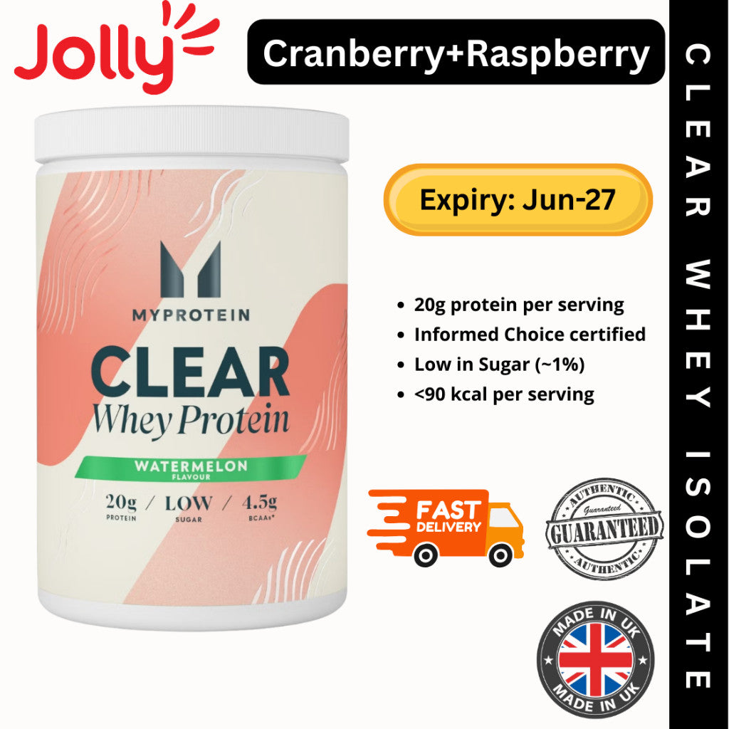 Myprotein Clear Whey Isolate Protein, Vegetarian, 20 servings, 500gm | Jolly