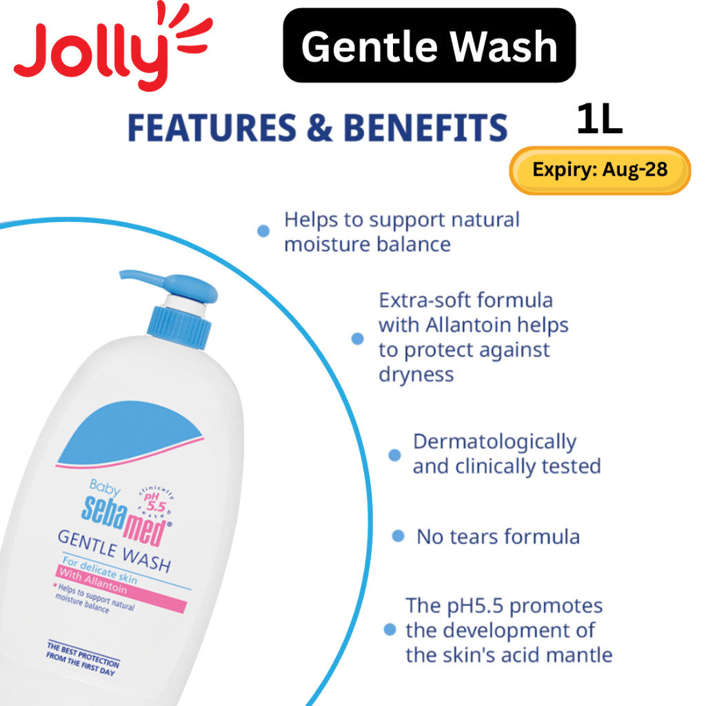 Sebamed Baby Gentle Wash and baby shampoo 200ml 500ml 1000ml | Jolly