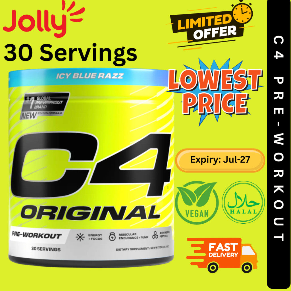 [Best Price] Cellucor C4 Original Pre-workout (30 servings) | Vegan | Halal | Jollysg.com
