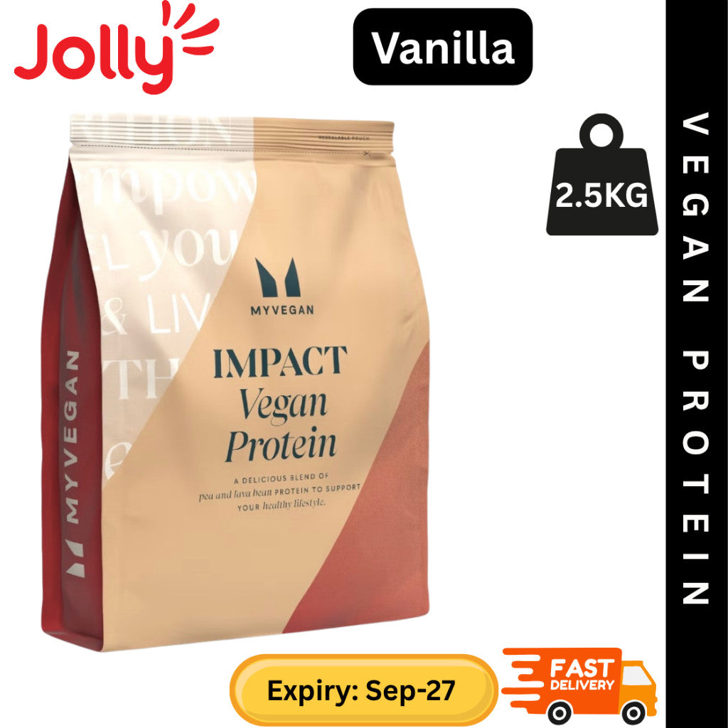 MyProtein Impact Vegan Protein, Soy / Pea Isolate / Clear Protein 1kg / 2.5 KG  | Jollysg.com