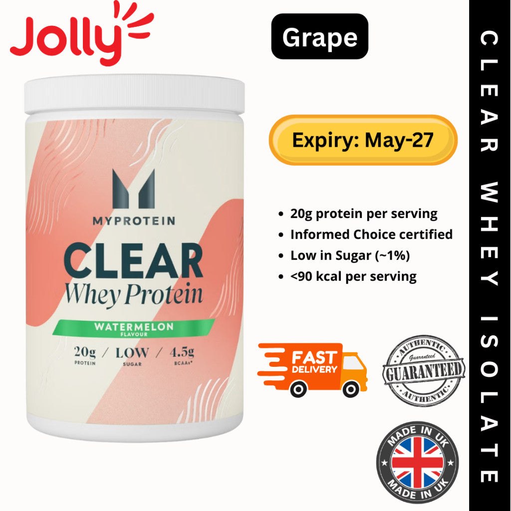 Myprotein Clear Whey Isolate Protein, Vegetarian, 20 servings, 500gm | Jolly