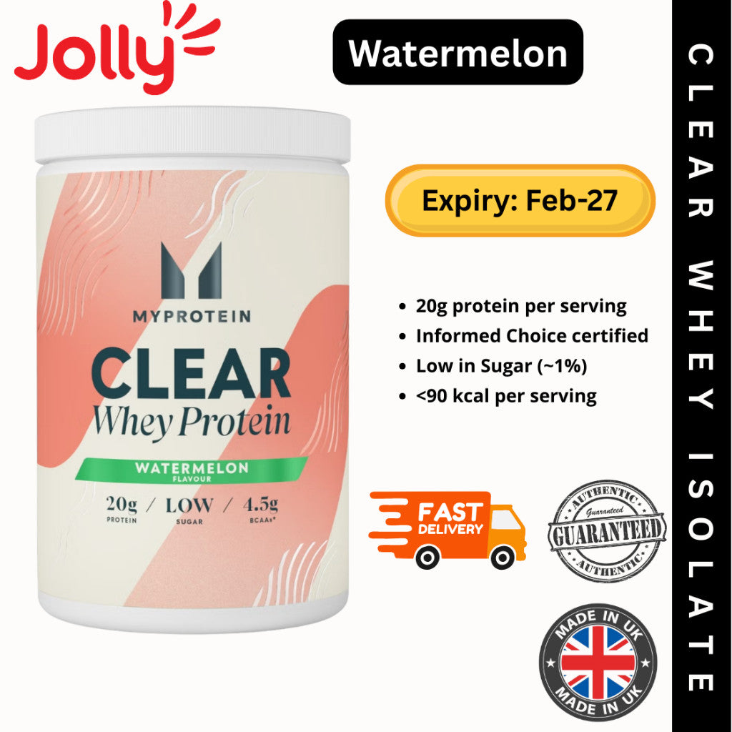 Myprotein Clear Whey Isolate Protein, Vegetarian, 20 servings, 500gm | Jolly