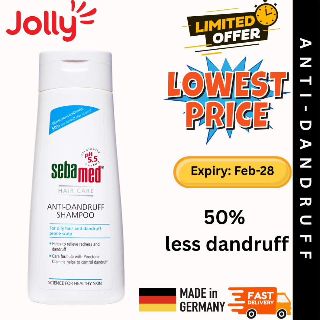 SEBAMED Anti-dandruff shampoo 1L Anti-hairloss and Everyday Shampoo 200ml | Jolly